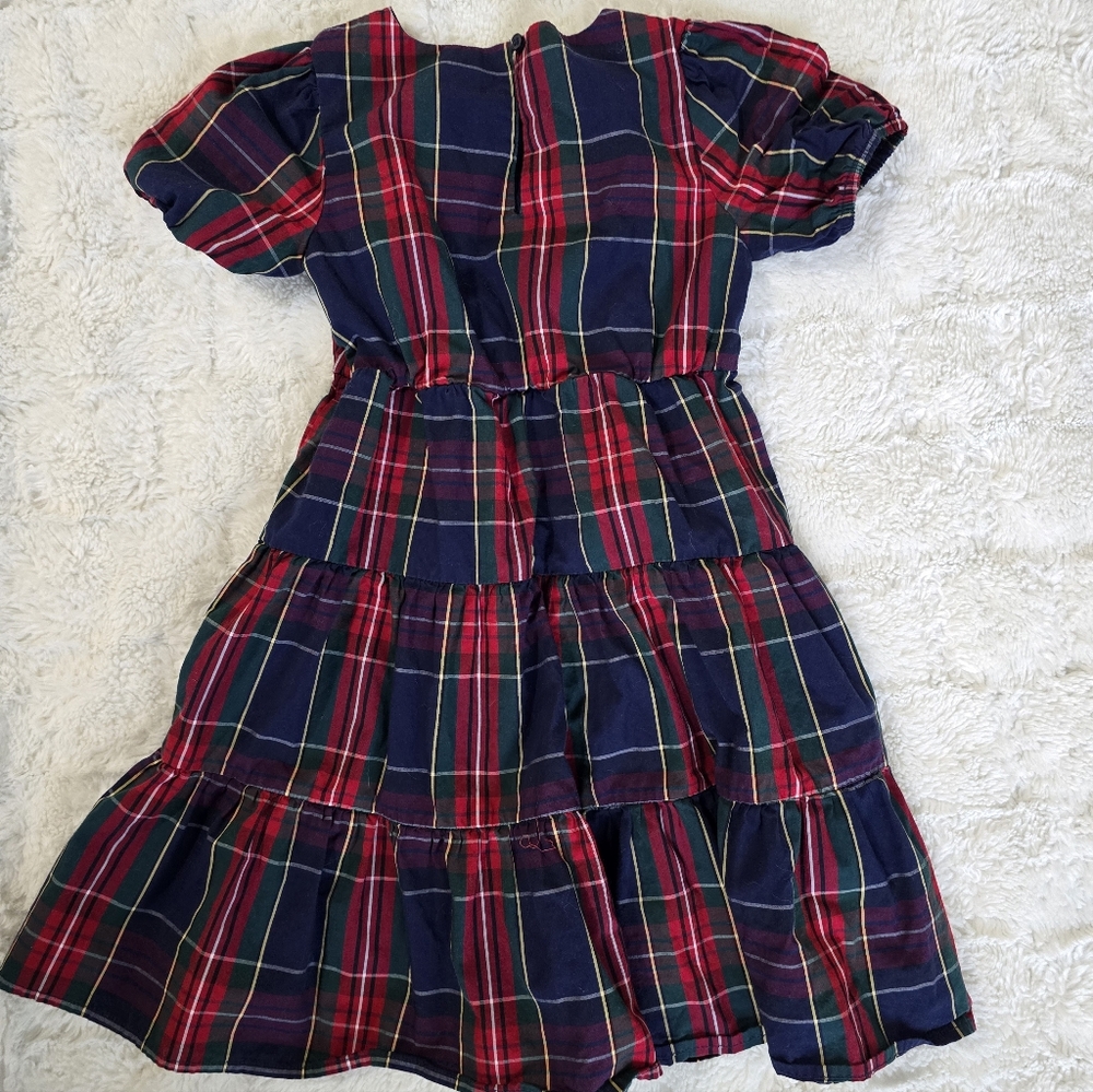 Crewcuts Plaid Dress - Navy and Red - Picture 3 of 3